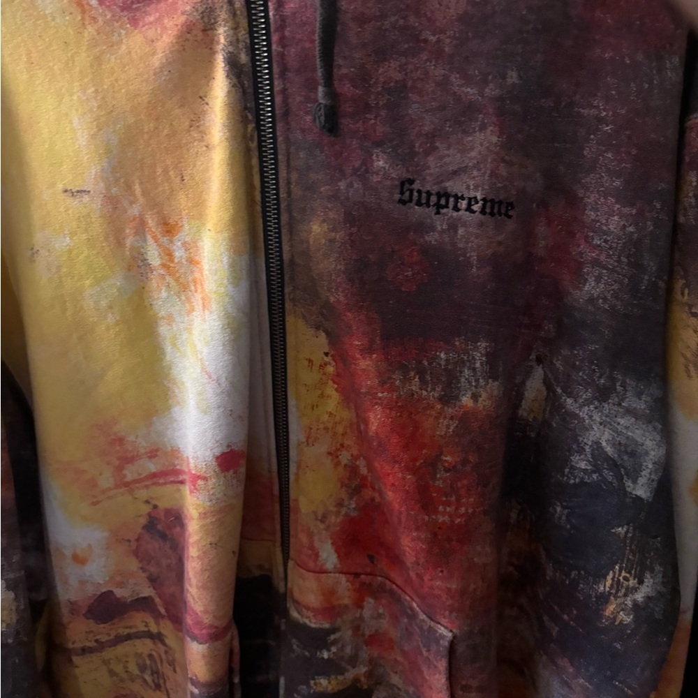 Supreme Red and Yellow Zip-Up